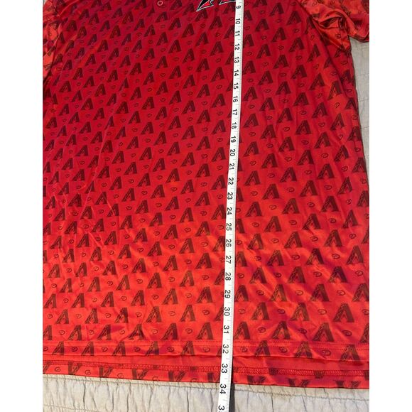 NEW! Budweiser Arizona Diamondbacks Polo Men's XL MLB Baseball Dbacks Print NWOT - Picture 8 of 9